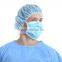 Prohibit Hypoallergenic Surgical Mask - Hypoallergenic Disposable Face Mask, With Ties, Blue