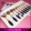 10pcs Toothbrush Make Up Brushes Kit Private Label Rose Gold Oval Makeup Brush