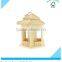 Custom Unfinished Wooden Bird House and Bird Feeder