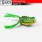 SGWF-37 artifical plastic floating soft frog resin skirts, 55mm/12g, VMC hook