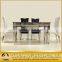 luxury stainless steel dining tbale restaurant furniture