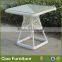 Powder coated home rattan outdoor table