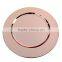 WEDDING ROUND SHAPE COPPER PLATED HAMMERED CHARGER PLATE