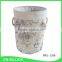 Dirty laundry collapsible round basket