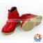 cheap wholesale kids shoes girls warm winter red leather short boots