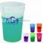 temperature color change small plastic drinking cup