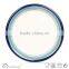 cheap colorful stripe ceramic handpaited dinner plate and dish