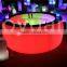 translucent solid surface luminous led bar table design