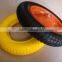 13x3 Flat free wheel 3.00-8 of wheelbarrow