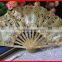 High quality handmande heart pattern lace fan