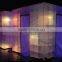 Customized inflatable photo booth enclosure square LED show display cube tent