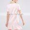 women's short sleeve Ruffle Hem Shift Dress