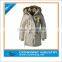 100% Polyester Men's Long Fur Paka with Mixed Size
