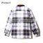  china oem factory men plaids fleece jacket