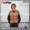 high visibility 3M reflective waistcoat custom logo printed