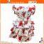 Adorable Flower Print Baby Girl's Wedding Dress With Floor Length