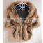 The new edition imitation rabbit wool shawls imitated mink fur fur cloak