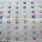 low price decorative clear acrylic crystal button