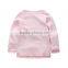 Good price pink printed elephant girl t shirt kids plain