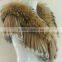 YR279 Large Fur Collar Real Fox Fur Neckwear With Rabbit Fur Tassel