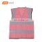 Colorful High Vis pink reflective safety vest for emergency