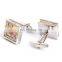 Luxury cufflinks colorful crystal square wedding cufflinks