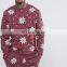Loungewear Christmas Sweatshirt With Snowflake Print