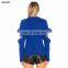 China Factory OEM Women Ruffle Sleeves Knit Acrylic Blend Sweater