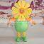 HI customized mascot costume sunflower,plush plant mascot costume for adult size made in China
