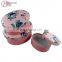 Custom Beauty Flower Egg Shaped Fabric Gift Boxes with Lids