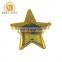 Cartoon Design Star Shaped Gold Color Metal Badge For Promotion