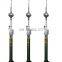 15m 18m 22m hand lifting telescopic mobile satellite antenna mast