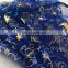 Wholesales blue and gold christmas organza candy gift bags