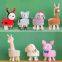 Yarncrafts Alpaca Modern Style Soft Animal Shape Kids Decoration Wooden Stool