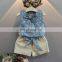 Summer Girl Outfit Kids sleeveless vest + Flower Print Shorts 2pcs Clothing Set