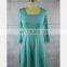 2019 Mother And Daughter Half Sleeve Dresses Family Princess Light Green Mother Daughter  (this link for WOMAN)