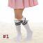 Summer Girl Striped Socks Baby Kids Knee socks play soccer 4Colors 3Size