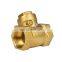 1/2 inch female threaded non- return NPT brass swing check valve for water system