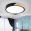 Sweet Romantic Log Splicing Surface Mounted LED Round Ceiling Light