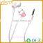High quality popular falt cable sports stereo deep bass earphone for phone