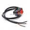 Factory price waterproof copper 3 wire double flash On-Off button starter switch motorcycle handlebar switch