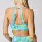 Ladies' santoni seamless knit quick dry & wicking tie dying high support sports bra .