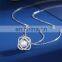 Sweater chain long paragraph autumn and winter wild rose gold plating four-leaf clover double pearl necklace female