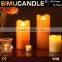 Flameless Window LED candle with timer and USA, EU patent