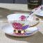 European coffee cup and saucer English creative fashion ceramic tea cup set