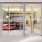 Folding door customized soundproof aluminum bi fold glass doors