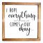 I Hope Everything Comes Out Okay Bathroom Sign 12x12 Inch Wooden Bathroom Wall Decor