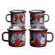8oz enamel looks speckled ceramic camping sublimation ceram enamel cup for sales