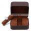 Fadeli High End Brown Double Ring Design Storage Jewelry Box Custom