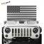 Black&White Old Glory Grill Insert American Flag Grille Screen For Jeep Wrangler JK